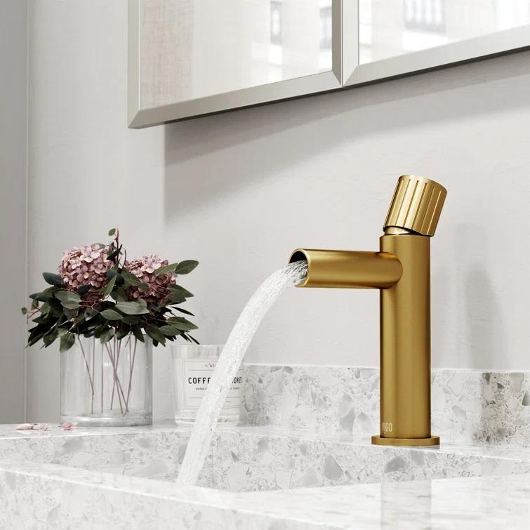 Ashford 8" H Single Handle Single Hole Bathroom Faucet