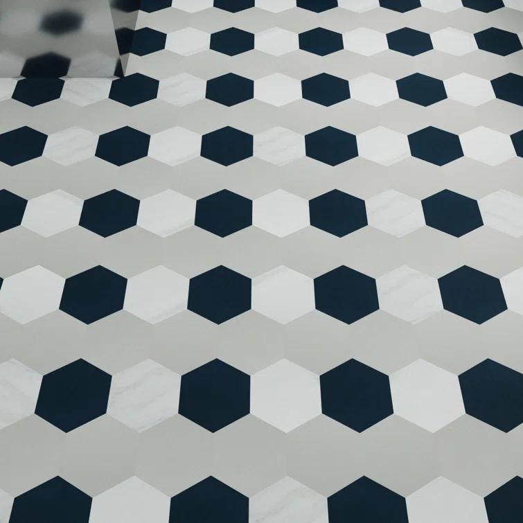 GlueCore Mosaic 28mil x 12" W x 10" L Glue Down Vinyl Tile Flooring