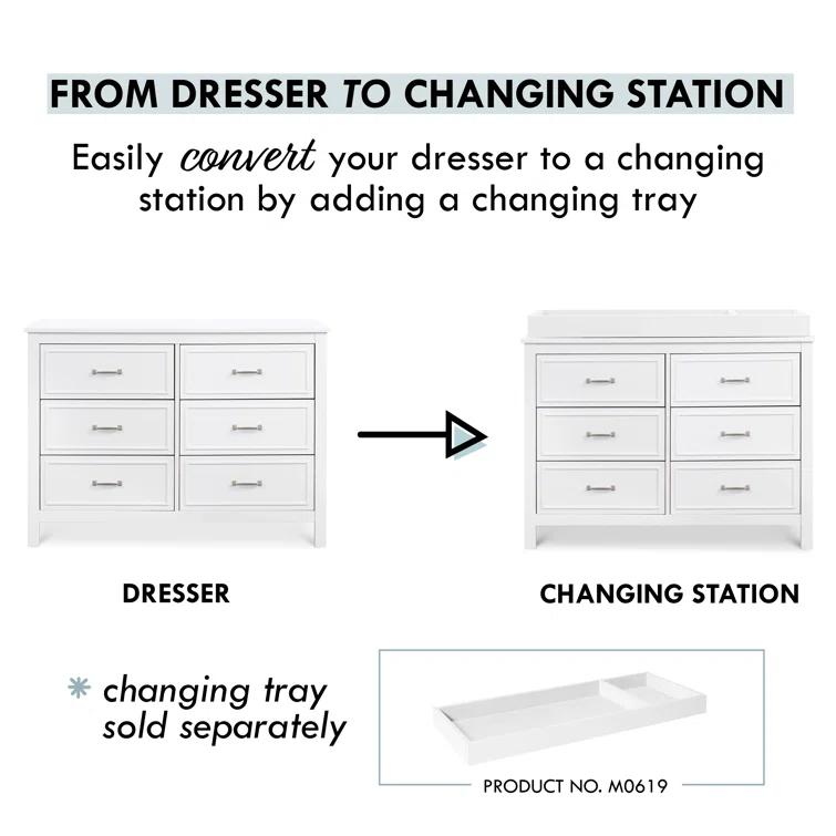 Charlie 6-Drawer Double Dresser