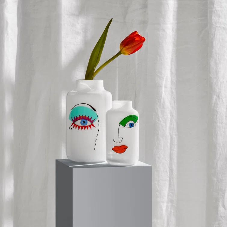 Nude Rock & Pop Artist Collection Handmade Lead Free Crystal Table Vase