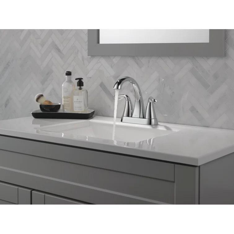 Arvo Centerset Bathroom Faucet with Drain Assembly, 2-handle Bathroom Sink Faucet