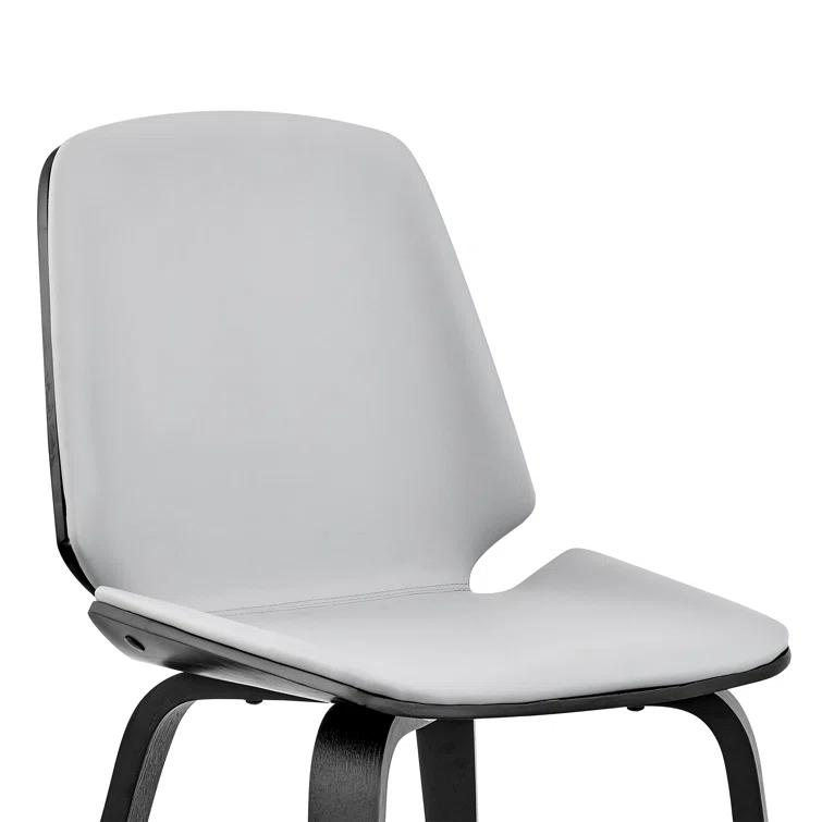 Holly Leatherette Dining Chair with Slightly Curved Seat
