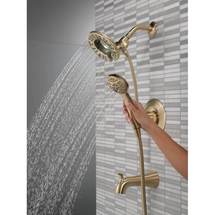 Delta Arvo Single-Function Tub Shower Faucet Set, Shower Trim Kit with In2ition Shower Head and Valve 144840-CZ-I