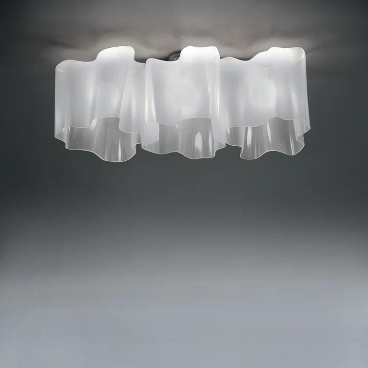 Artemide Logico Triple Linear Semi Flush Mount