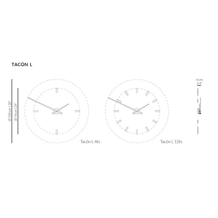 Tacon Metal Wall Clock