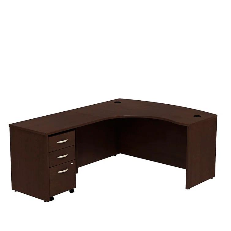 Series C L Shaped Desk with Mobile File Cabinet