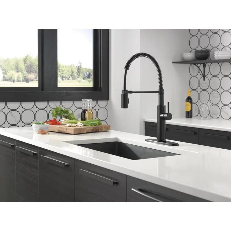 Antoni Pro Commercial Pull Down Sprayer Kitchen Sink Faucet