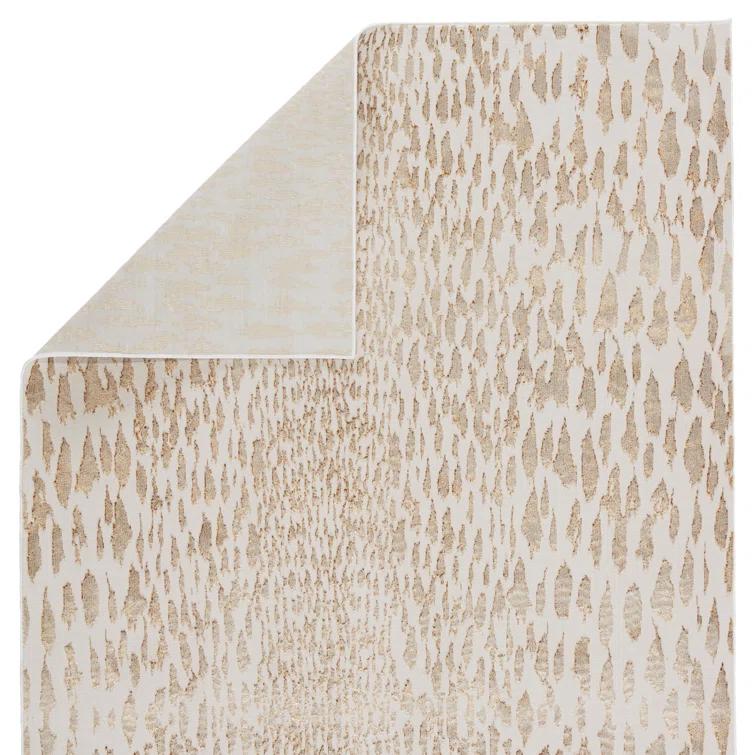 Malilla Animal Print Beige Area Rug