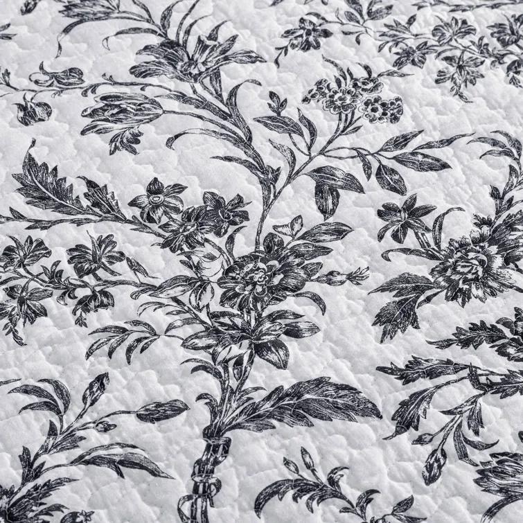Laura Ashley Laura Ashley Amberley Cotton Black 4 Piece Daybed Cover Set