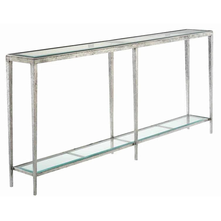 Maitland-Smith Jinx 72'' Glass Top Console Table