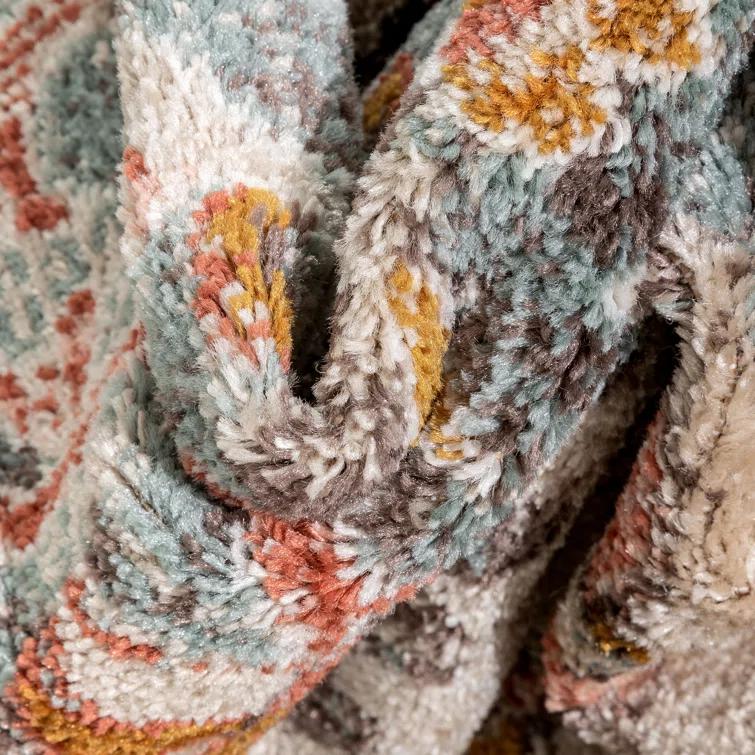 Espey Gwendolyn Blush Bohemian Oriental Medallion Rug