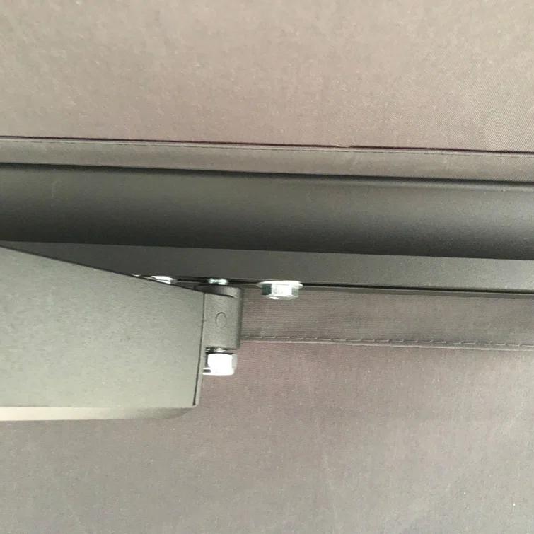 Retractable Home Patio Awning | Deck Canopy |UV Protection Sunshade | Manual Black Frame | Upgraded 2024