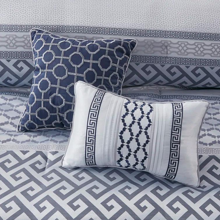 Madison Park Bennett 7 Piece Jacquard Comforter Set