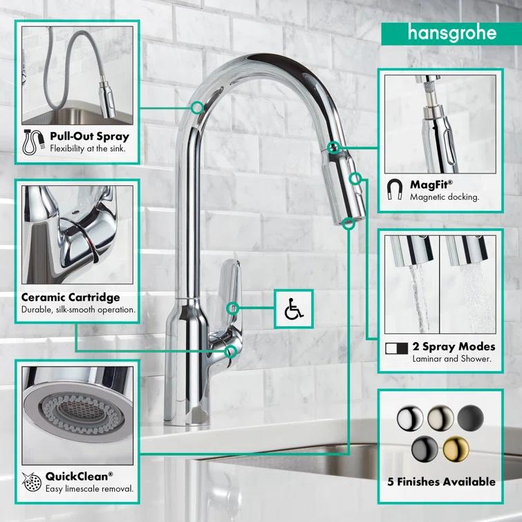 Focus N Prep Kitchen Faucet with 2-Spray Pull-Down, 1.75 GPM