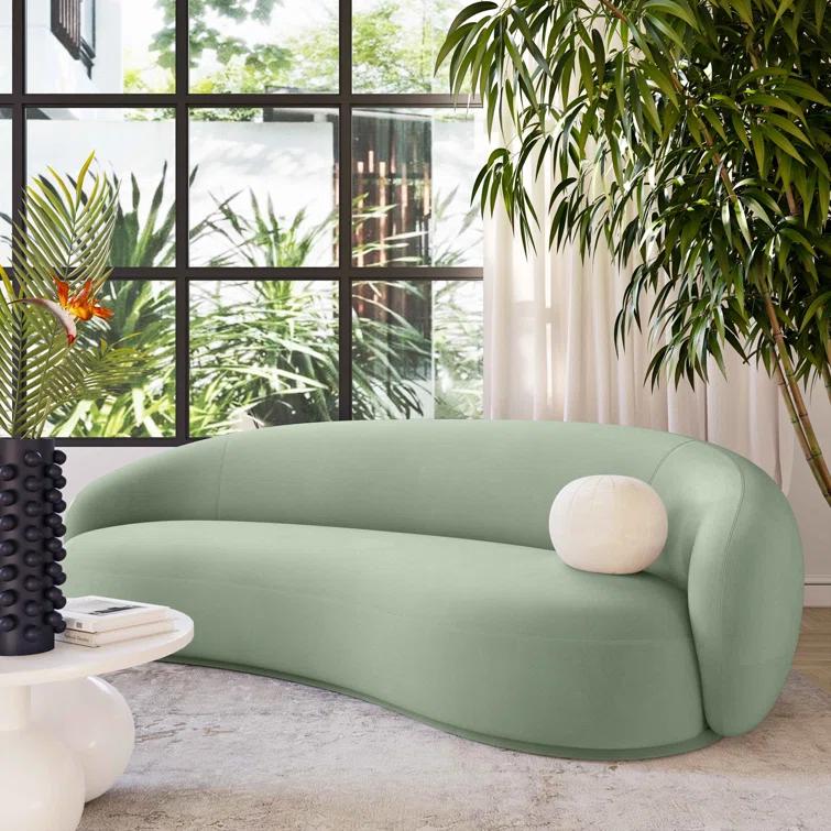 Kendall 90'' Velvet Upholstered Sofa