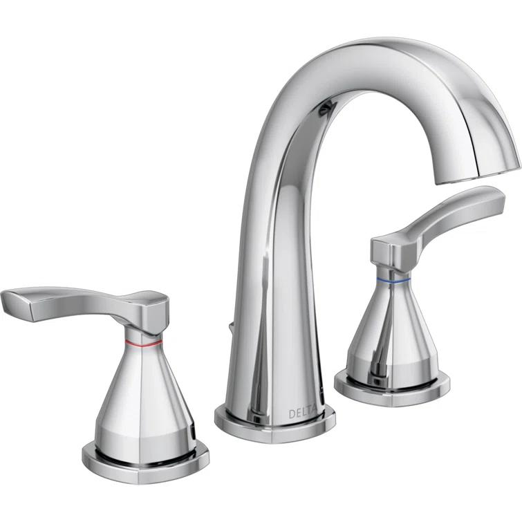 Stryke Widespread Bathroom Faucet with Drain Assembly and DIAMOND™ Seal Technology