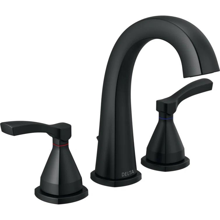 Stryke Widespread Bathroom Faucet with Drain Assembly and DIAMOND™ Seal Technology