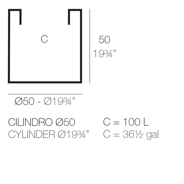 Cilindro Resin Pot Planter