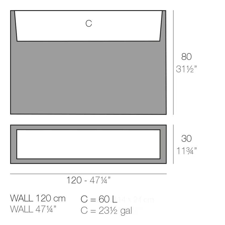 Wall Resin Pot Planter