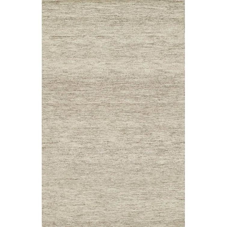Momeni 2'x3' James Solid Handtufted Accent Rug Light Blue: Wool, Low Pile, Indoor, Rectangle, Cotton Backing