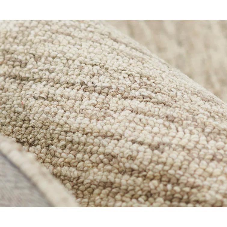 Momeni 2'x3' James Solid Handtufted Accent Rug Light Blue: Wool, Low Pile, Indoor, Rectangle, Cotton Backing