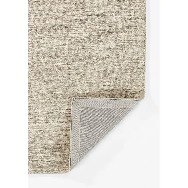 Momeni 2'x3' James Solid Handtufted Accent Rug Light Blue: Wool, Low Pile, Indoor, Rectangle, Cotton Backing