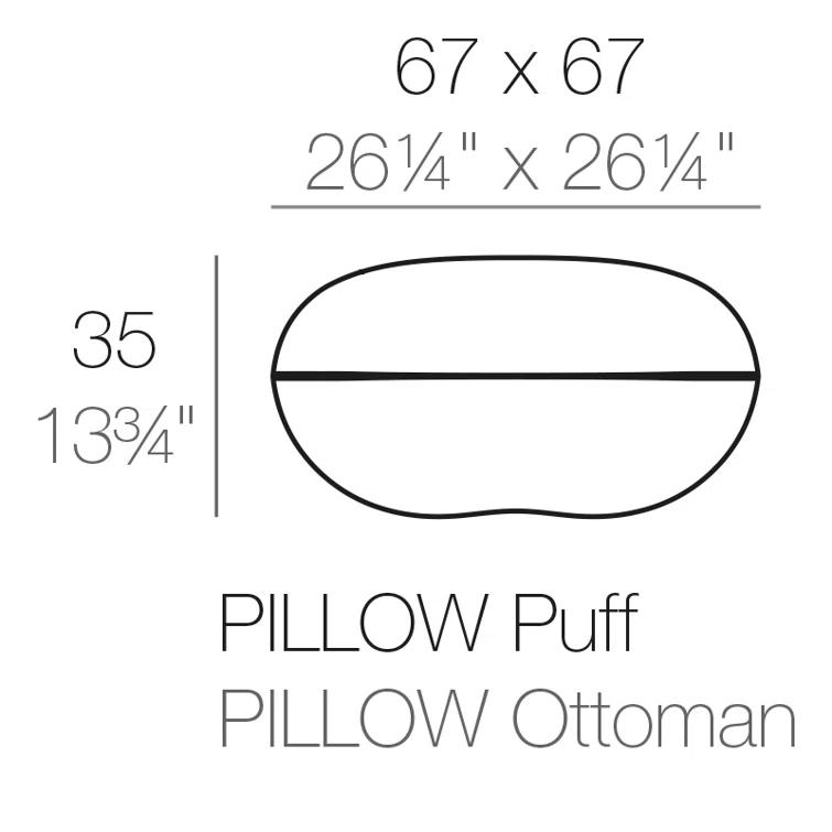 Pillow Outdoor Ottoman