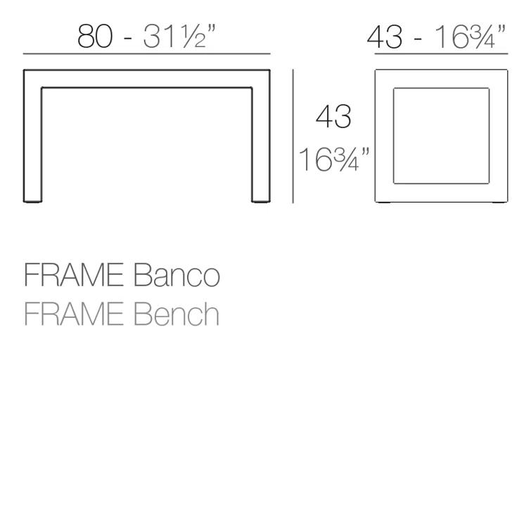 Frame Matt Polyethylene Picnic Bench