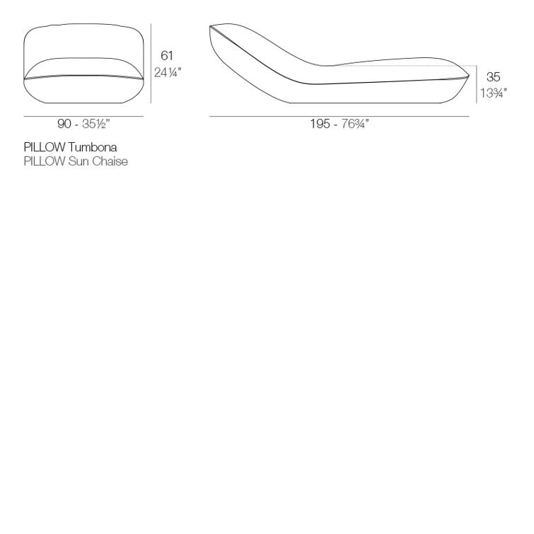 Vondom Pillow Sun Chaise Lounge