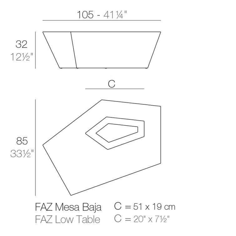Faz Plastic Coffee Table