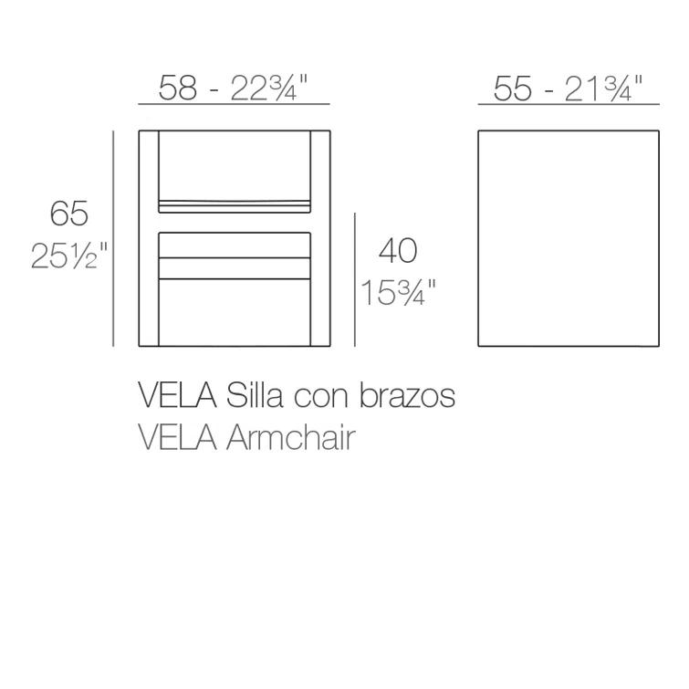 Vela - Resin Armchair - Basic