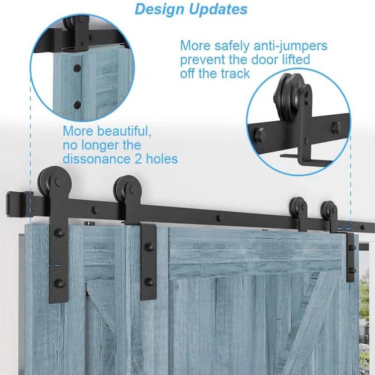 Sliding Standard Single Double Door Barn Door Hardware Kit