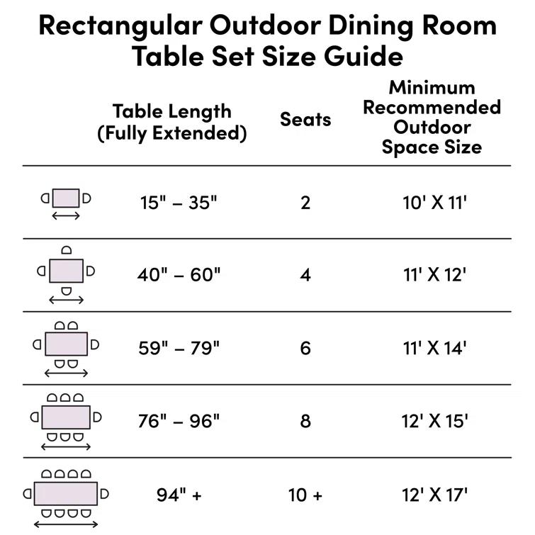 Minhaj 8 - Person Rectangular Outdoor Dining Set with Cushions