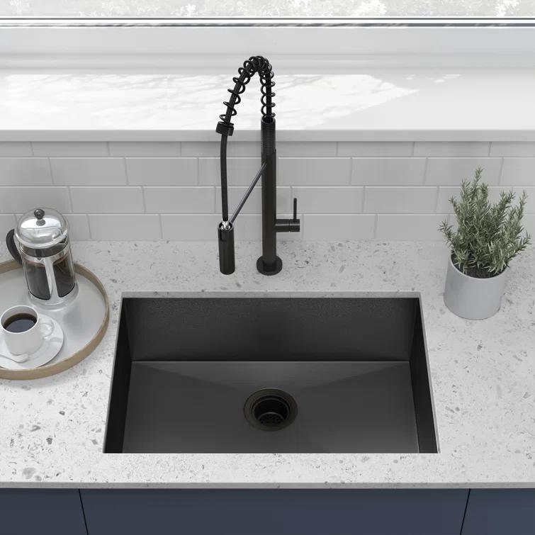 Tourner 26 x 18 Stainless Steel, Single Basin, Undermount Kitchen Sink