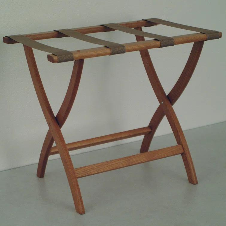 Folding Oak,Wood Luggage Rack