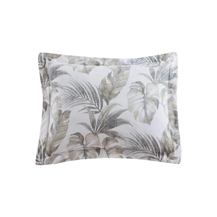 Tommy Bahama Home Tommy Bahama Waimea Bay Green Cotton Reversible Comforter Set