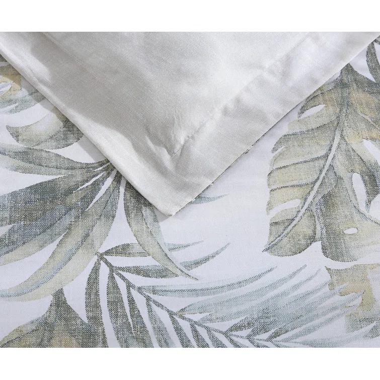 Tommy Bahama Home Tommy Bahama Waimea Bay Green Cotton Reversible Comforter Set