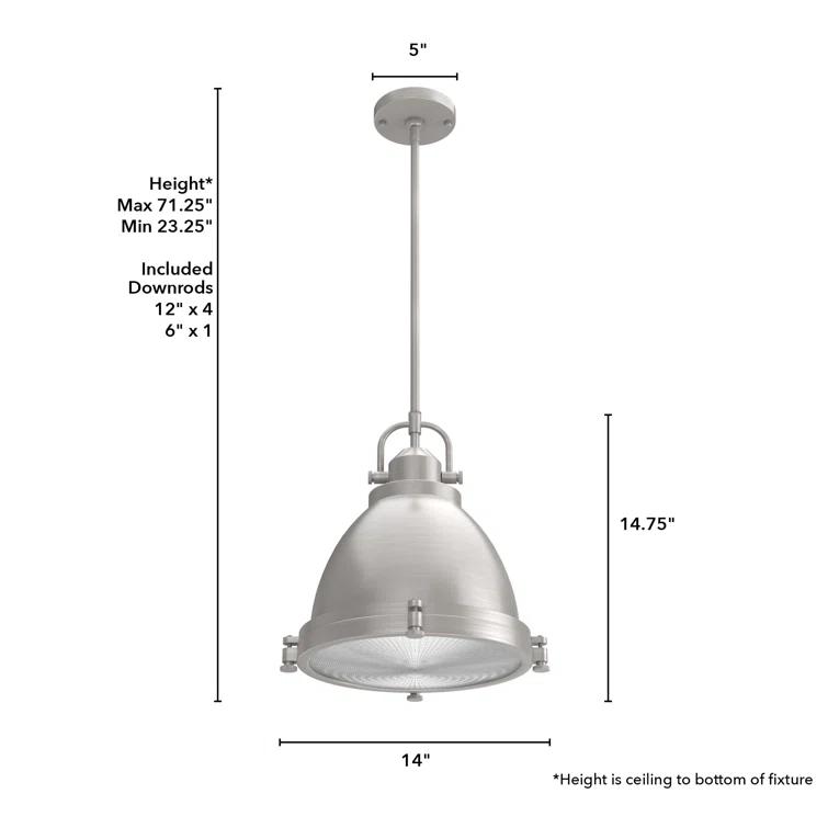 Bridgemoor 2 - Light Single Dome Pendant