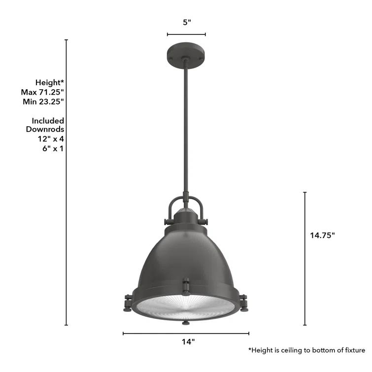 Bridgemoor 2 - Light Single Dome Pendant
