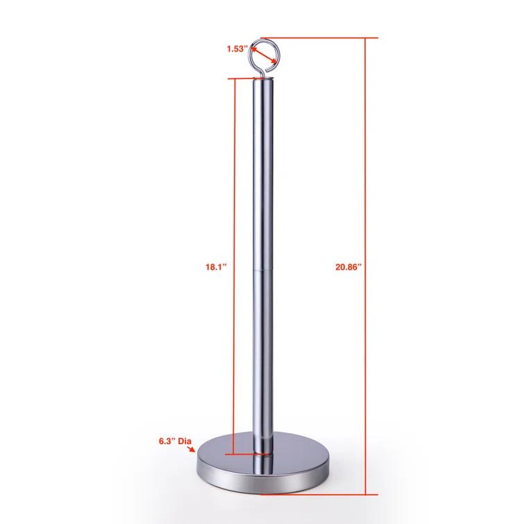 Elite Heavy Weighted Sturdy Spare Toilet Paper Roll Holder Storage Stand