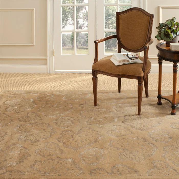 Geranium Leaf Martha Stewart Hand Tufted 50% Viscos, 50% Wool Rug