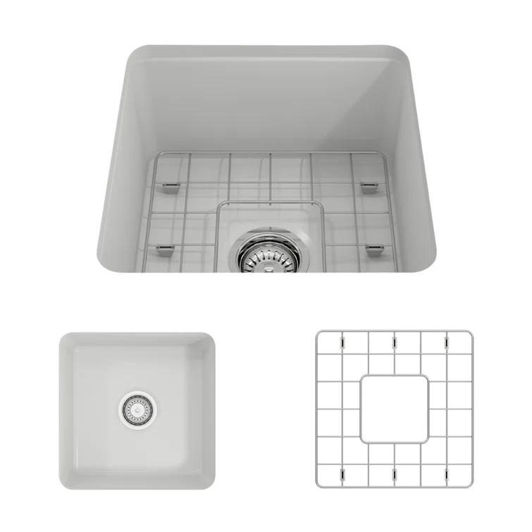18'' L Fireclay Kitchen Sink