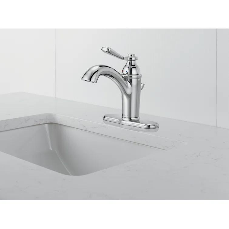 Elmhurst Single-Hole Single-handle Bathroom Faucet with Drain Assembly