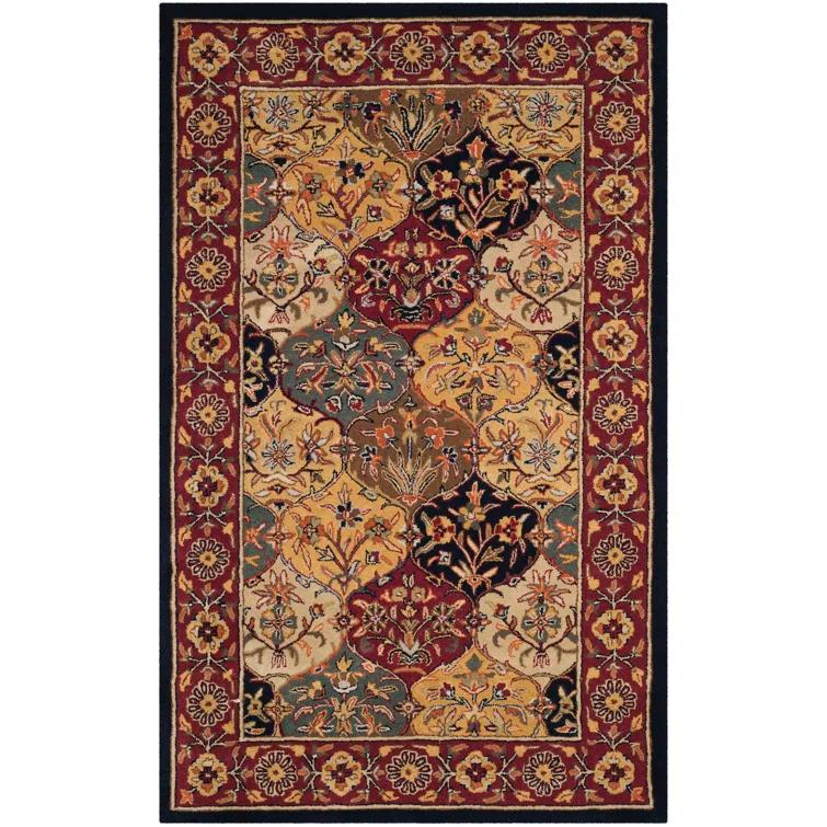 Heritage HG510 Hand Tufted Area Rug - Multi/Navy - 5'x8' - Safavieh.