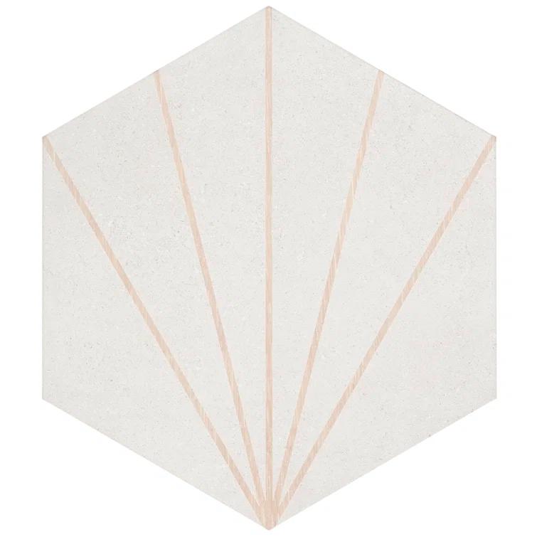 Arbor Hex Beams 13" x 14.5" Porcelain Wall & Floor Tile (10.51 Sq. Ft. / Case)