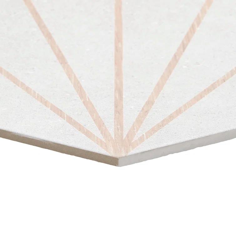 Arbor Hex Beams 13" x 14.5" Porcelain Wall & Floor Tile (10.51 Sq. Ft. / Case)