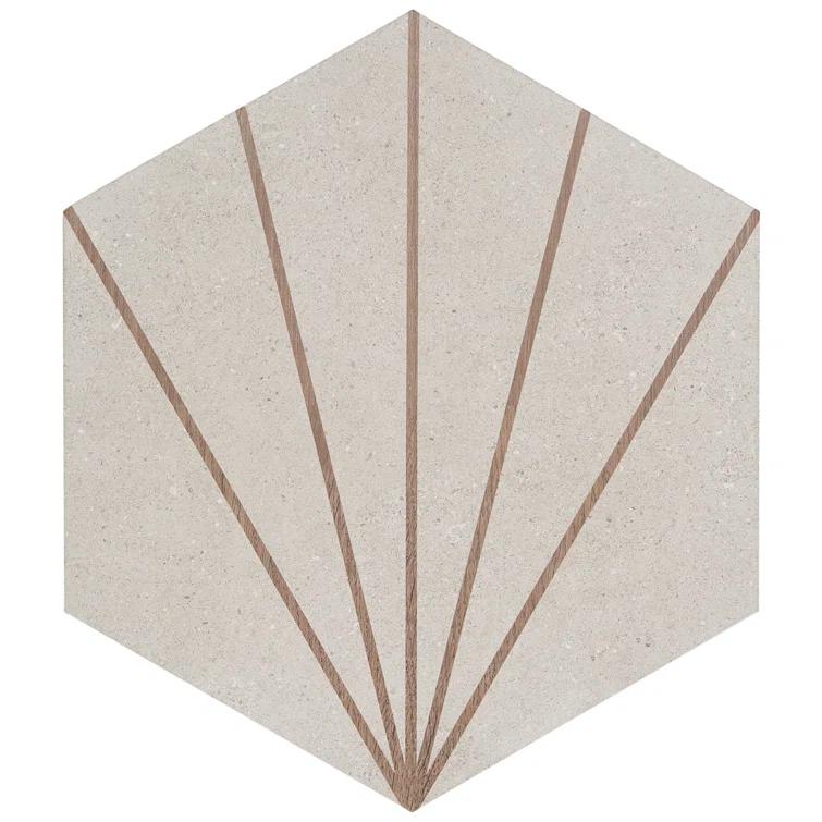 Arbor Hex Beams 13" x 14.5" Porcelain Wall & Floor Tile (10.51 Sq. Ft. / Case)