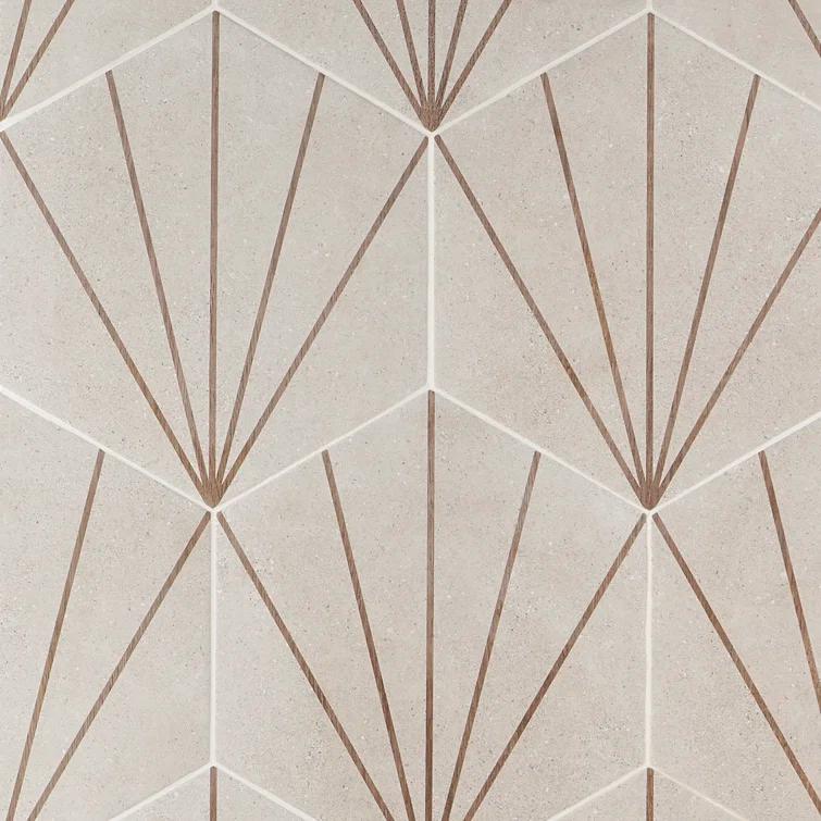 Arbor Hex Beams 13" x 14.5" Porcelain Wall & Floor Tile (10.51 Sq. Ft. / Case)