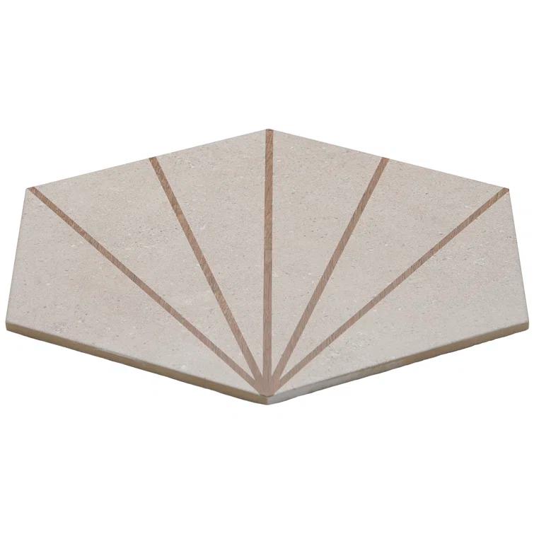 Arbor Hex Beams 13" x 14.5" Porcelain Wall & Floor Tile (10.51 Sq. Ft. / Case)