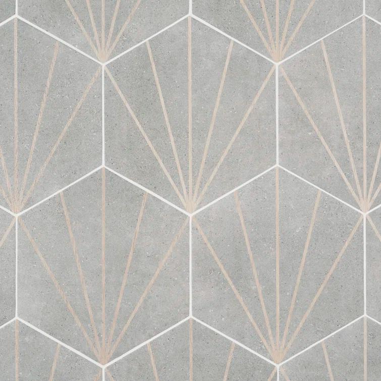 Arbor Hex Beams 13" x 14.5" Porcelain Wall & Floor Tile (10.51 Sq. Ft. / Case)